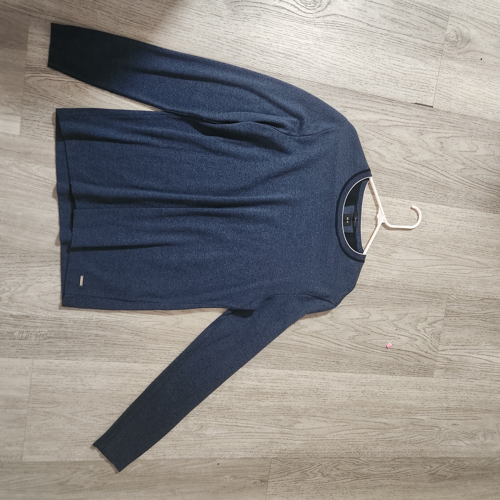 Boss Men's Deep Blue Crewneck Sweater